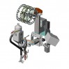 Сварочный автомат АДФ-1000-1406. Автомат в положении для сварки и наплавки тел вращения расщепленным электродом.